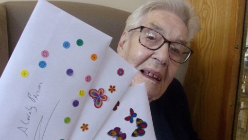 Care Home Residents put pen to paper for Global Social Isolation