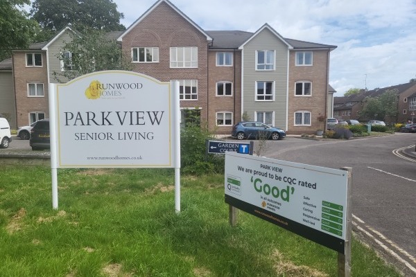 Park View care home Priory Road Warwick Warwickshire CV34 4ND