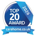 Top 20 carehome award certificate