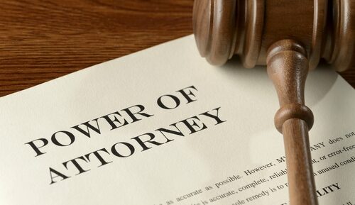 Document stating Power of Attorney